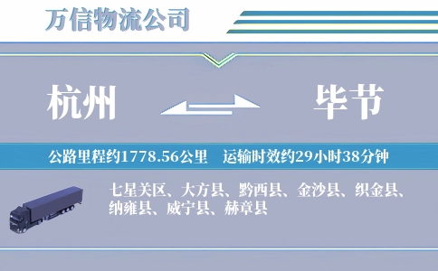 杭州到毕节物流公司