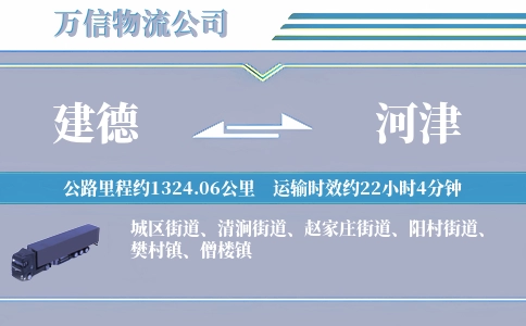建德到河津物流公司