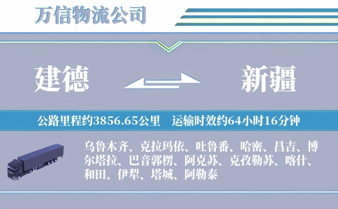 建德到新疆物流公司