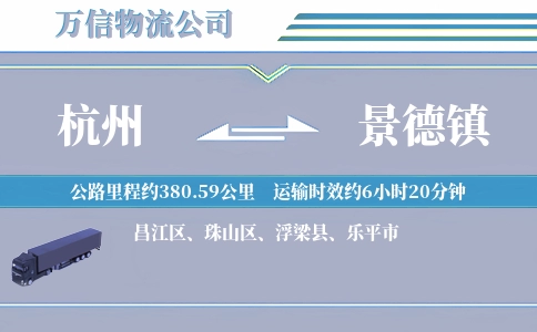 杭州到景德镇空运专线