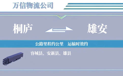 桐庐到雄安物流公司